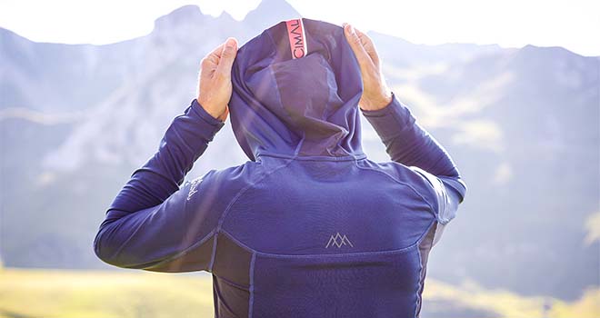 Veste de trail thermique et stretch